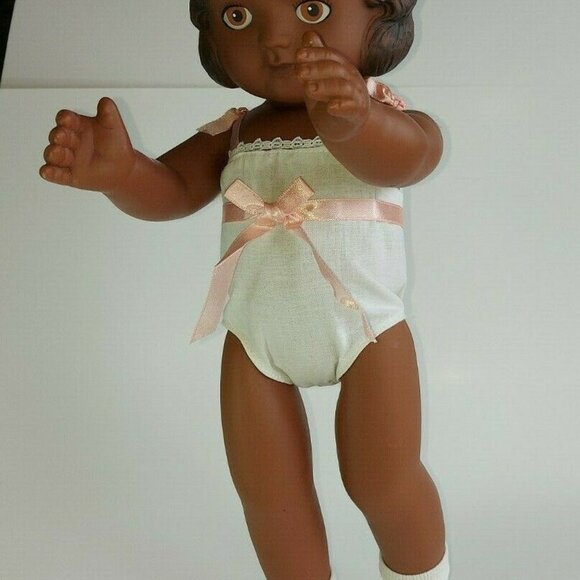 DAISY KINGDOM PANSY DOLL African American 1991 Dark Skin dress shoes 17" Ex Con - Picture 7 of 12